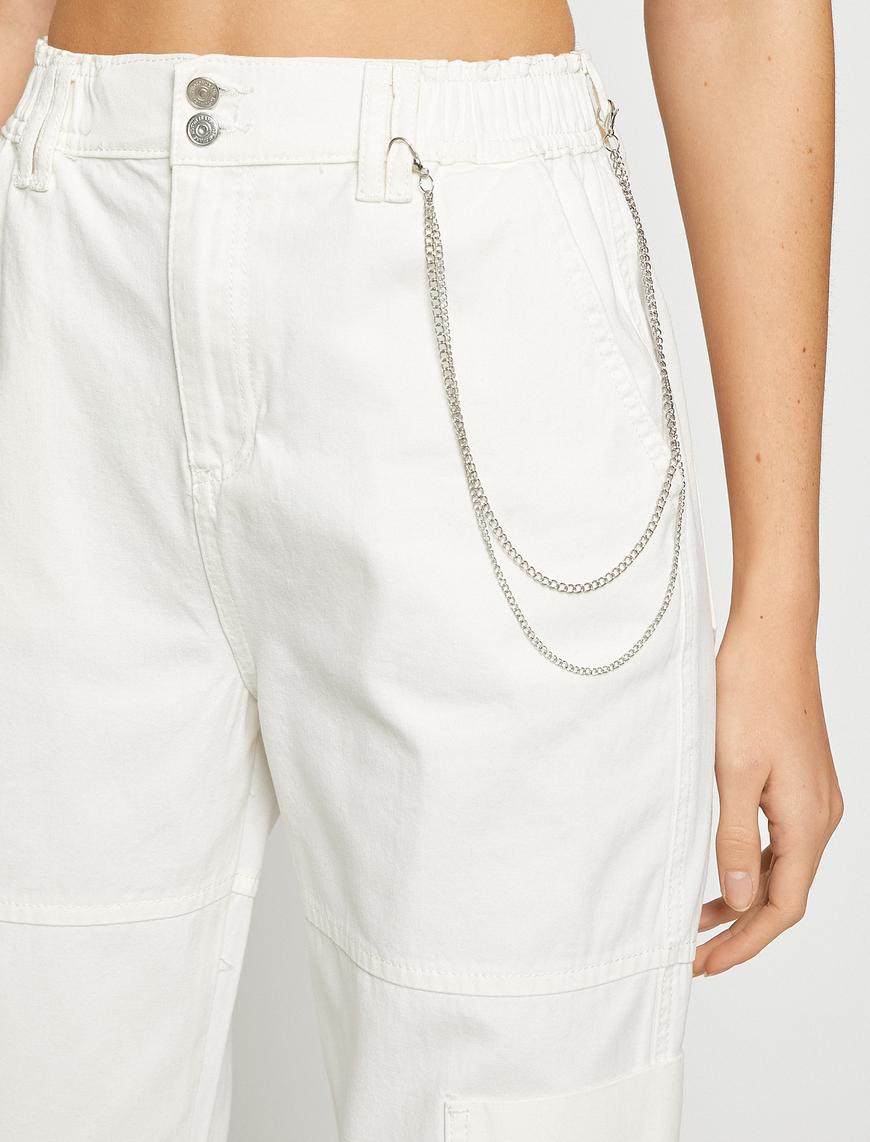   Jogger Pantolon Zincir Detaylı