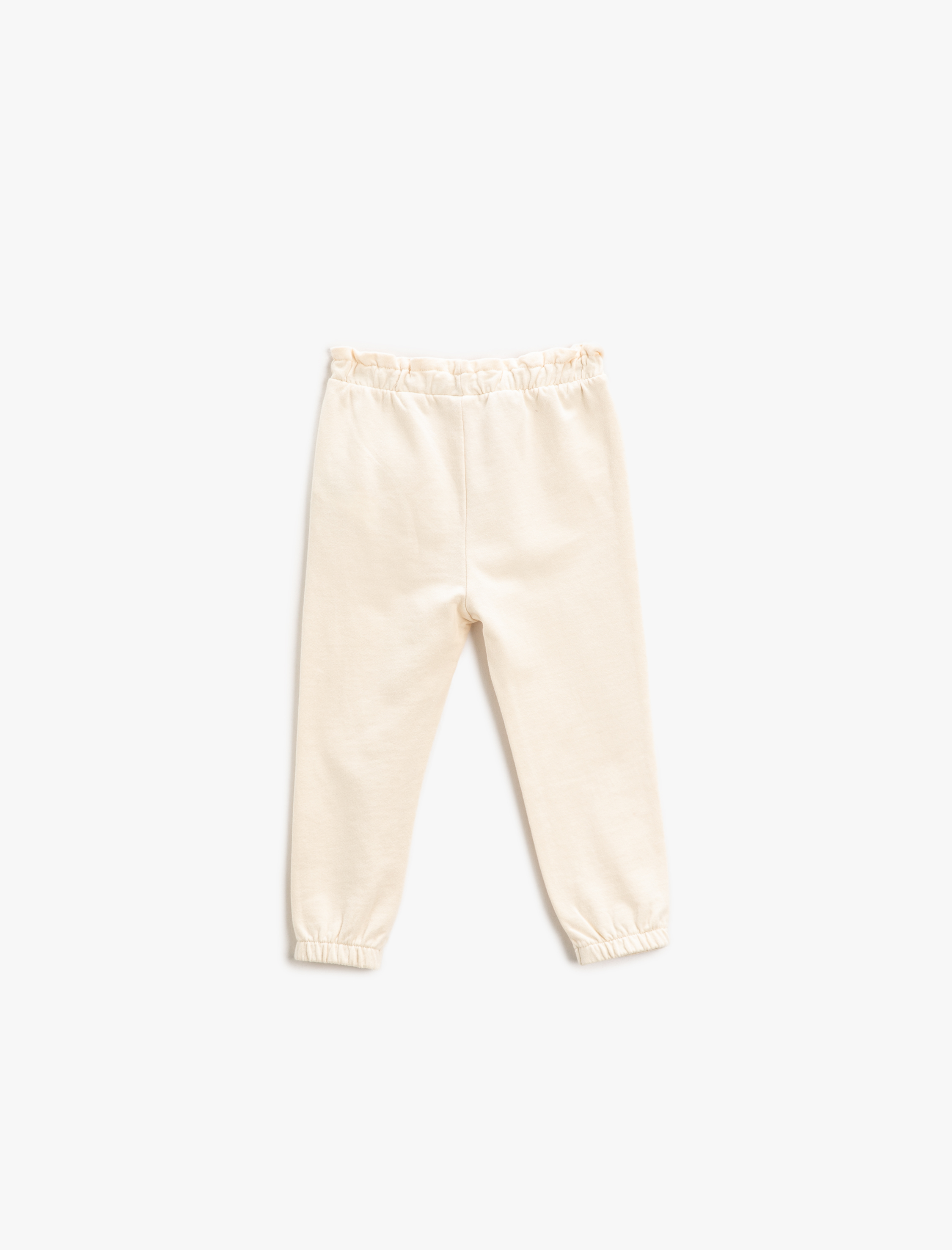  Kız Bebek Basic Jogger Eşofman Altı Kedi Aplike ve Cep Detaylı