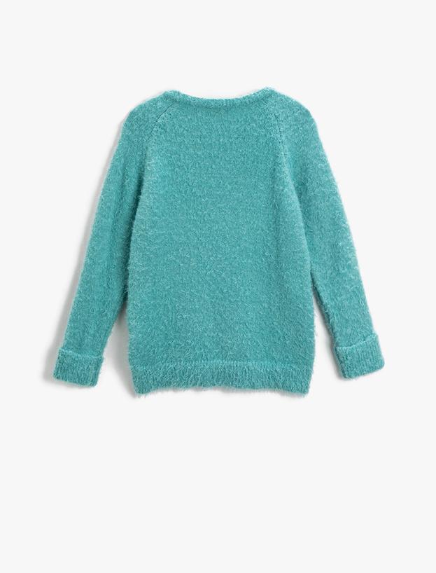  Kız Çocuk Basic Peluş Kazak