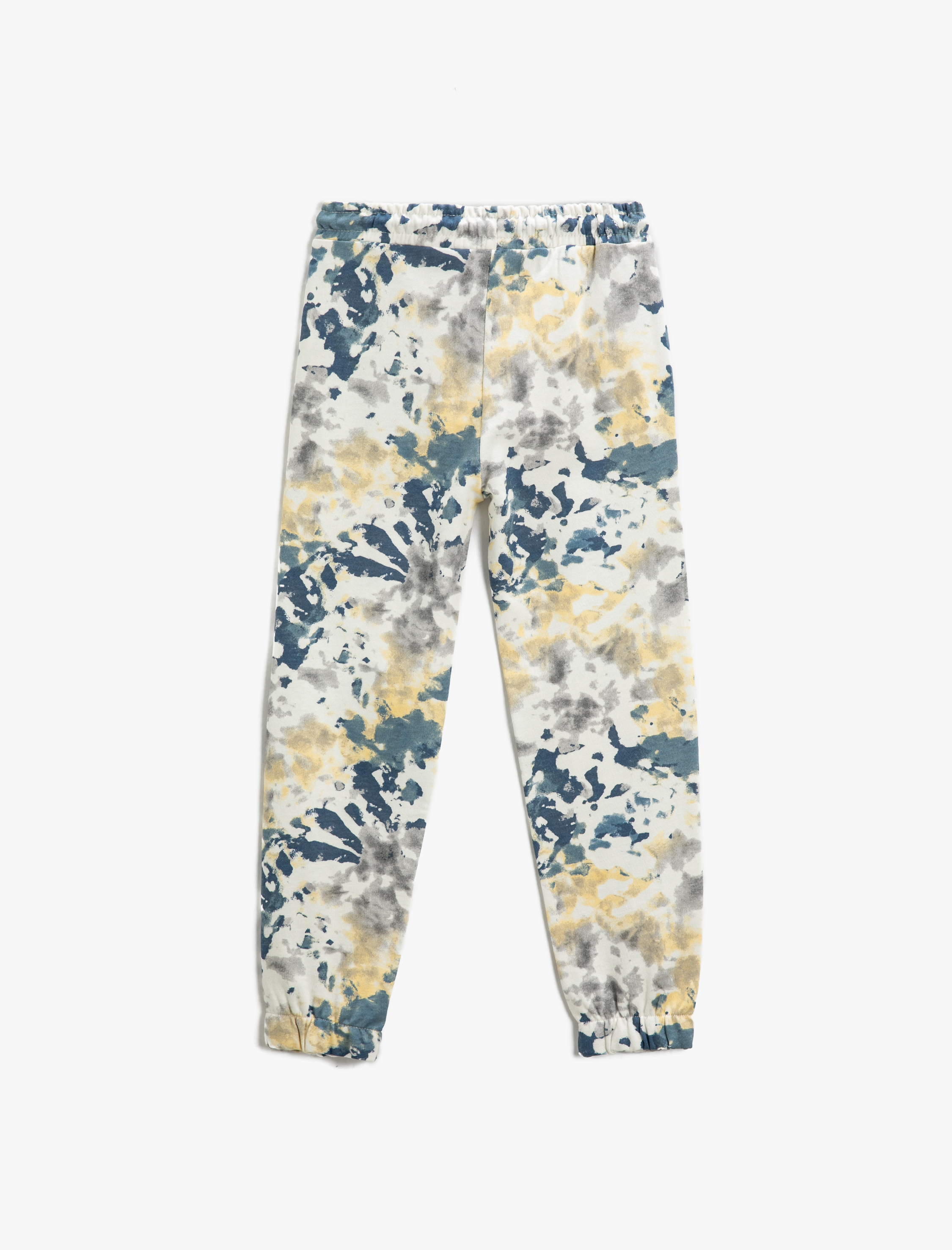  Erkek Çocuk Batik Desenli Jogger Eşofman Altı Cepli Beli Bağlamalı