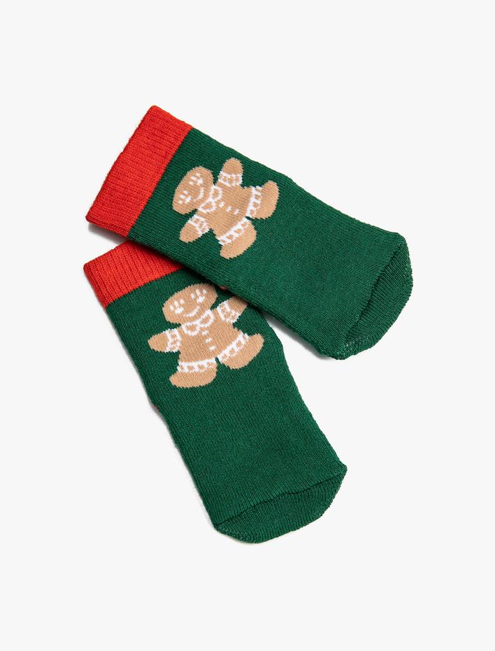 Kız Bebek Yılbaşı Temalı Çorap