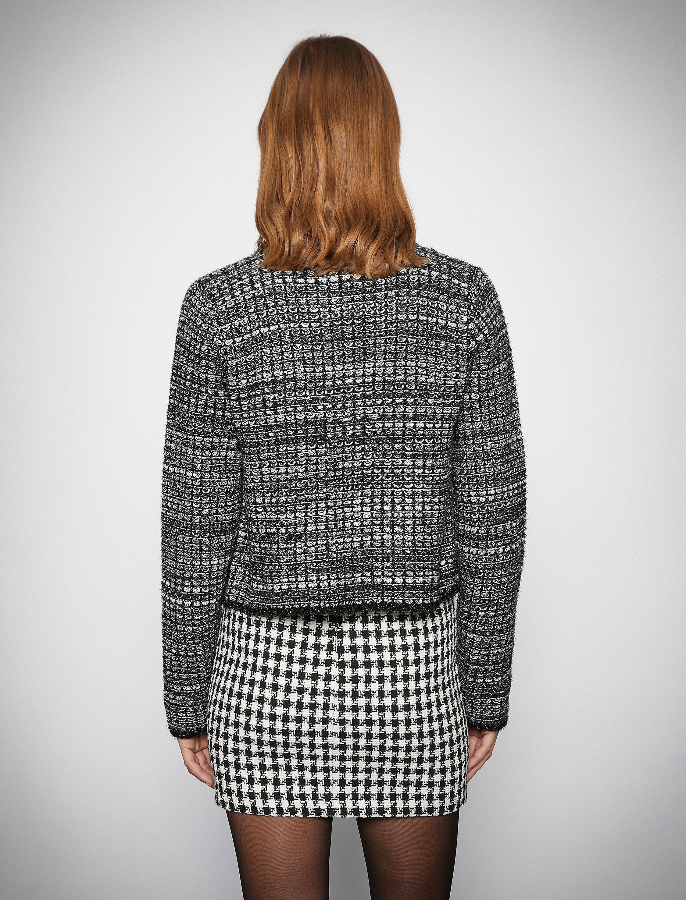   Melis Ağazat X Koton - İnci Detaylı Tüvit Ceket