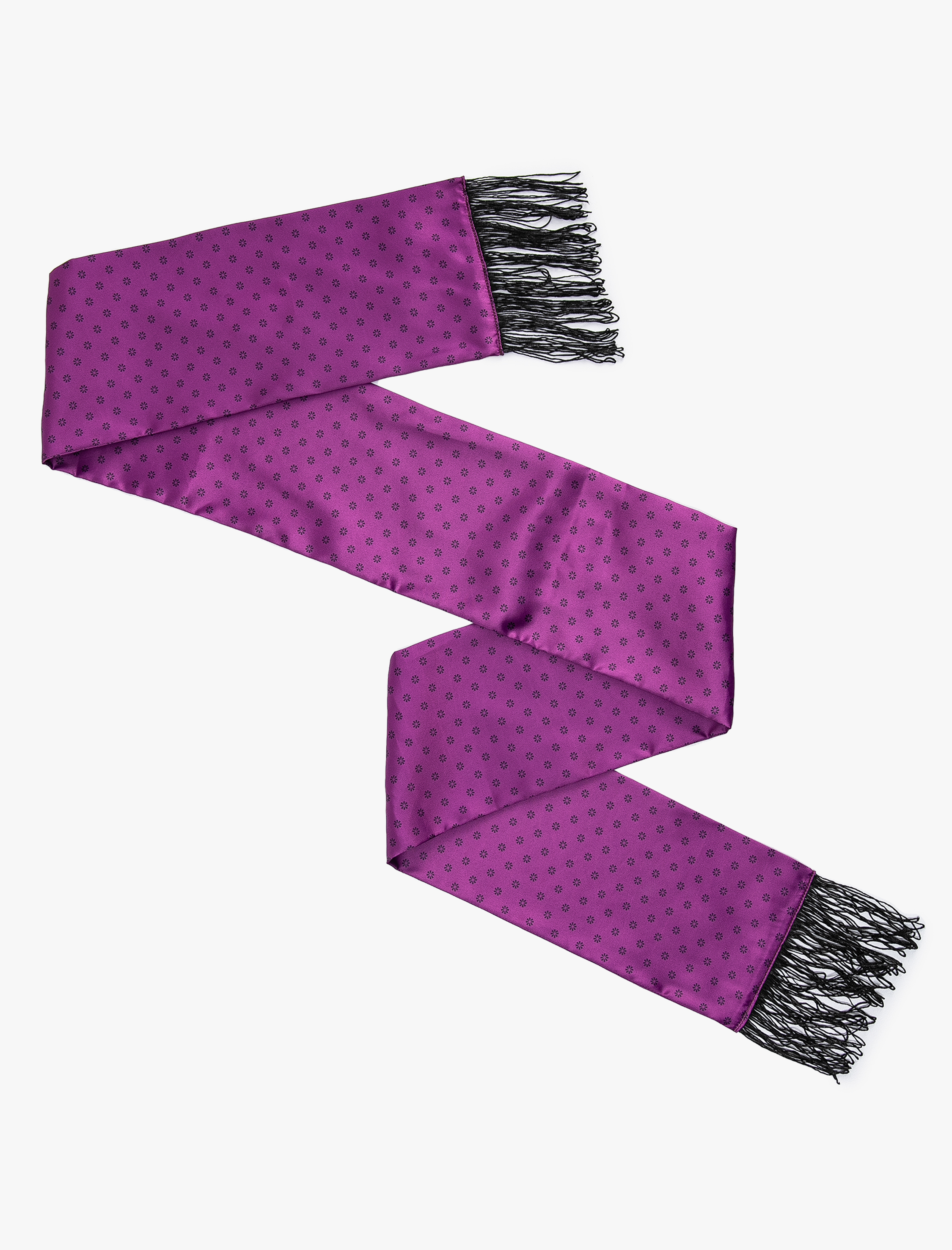  Kadın Saten Baskılı Püsküllü Şal - Melis Ağazat X Koton