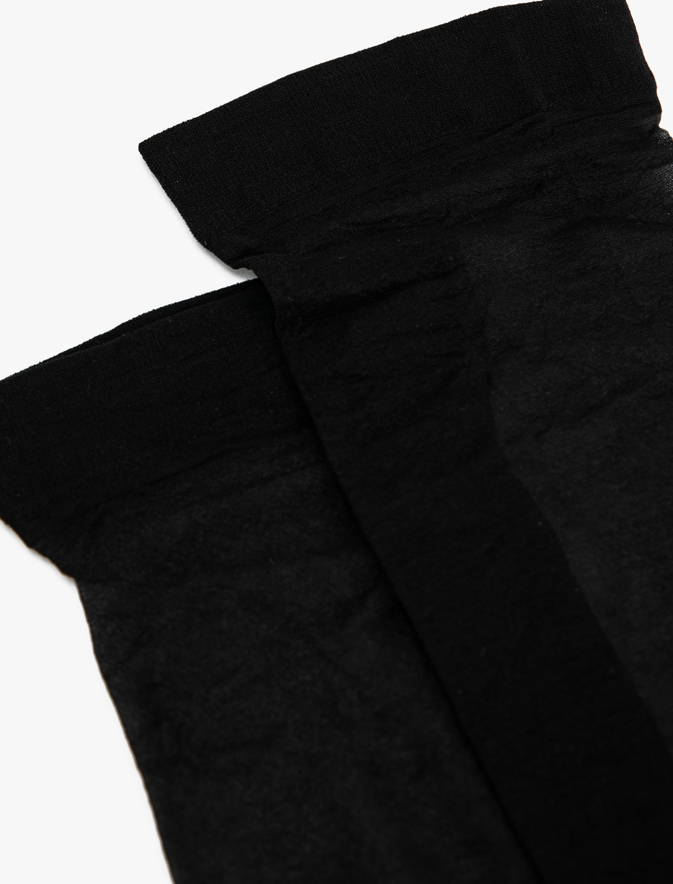  Kadın Katlanmayan Parlak Diz Üstü Çorap 15 Den