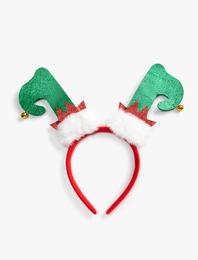 Yılbaşı Temalı Taç Şapka Figürlü Simli