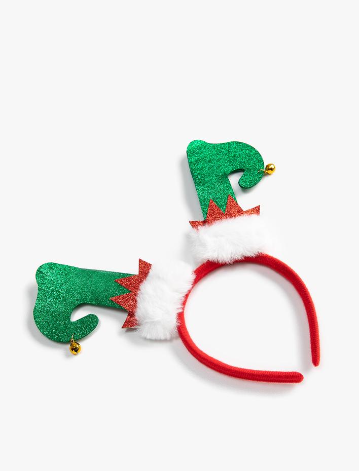 Kadın Yılbaşı Temalı Taç Şapka Figürlü Simli