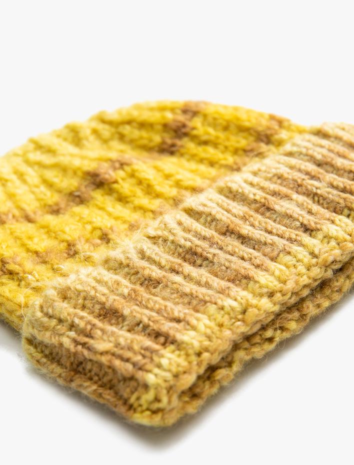 Kadın Koton X Şahika Ercümen - Renk Bloklu Örgü Basic Bere