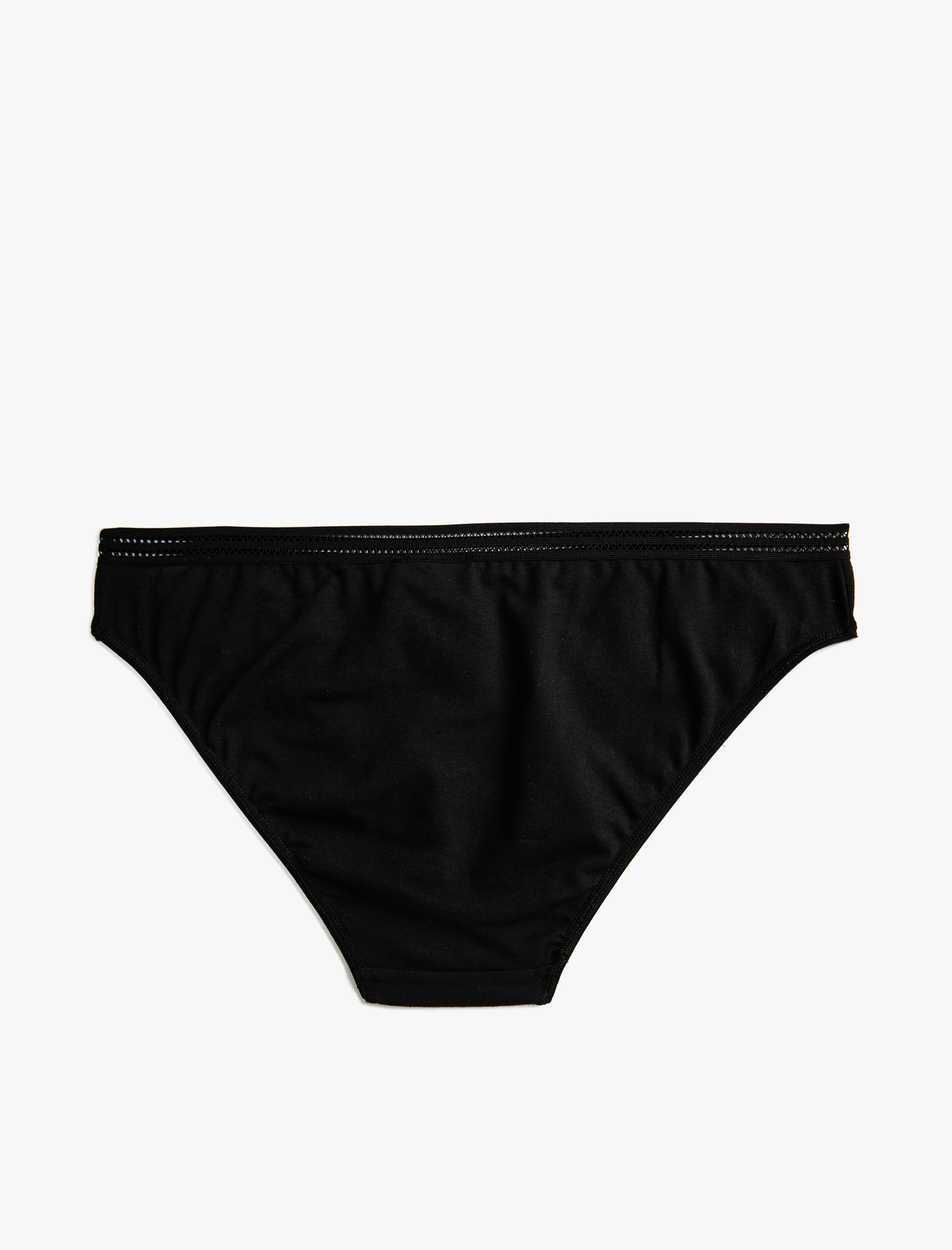   Pamuklu Hispter Külot Minimal Baskı Detaylı Ribanalı