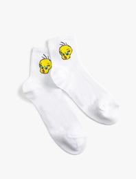 Tweety Soket Çorap Lisanslı Desenli