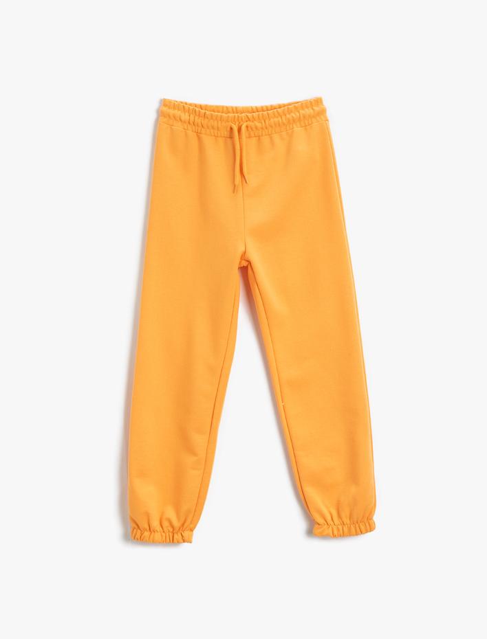 Kız Çocuk Basic Jogger Eşofman Altı Beli Bağlamalı