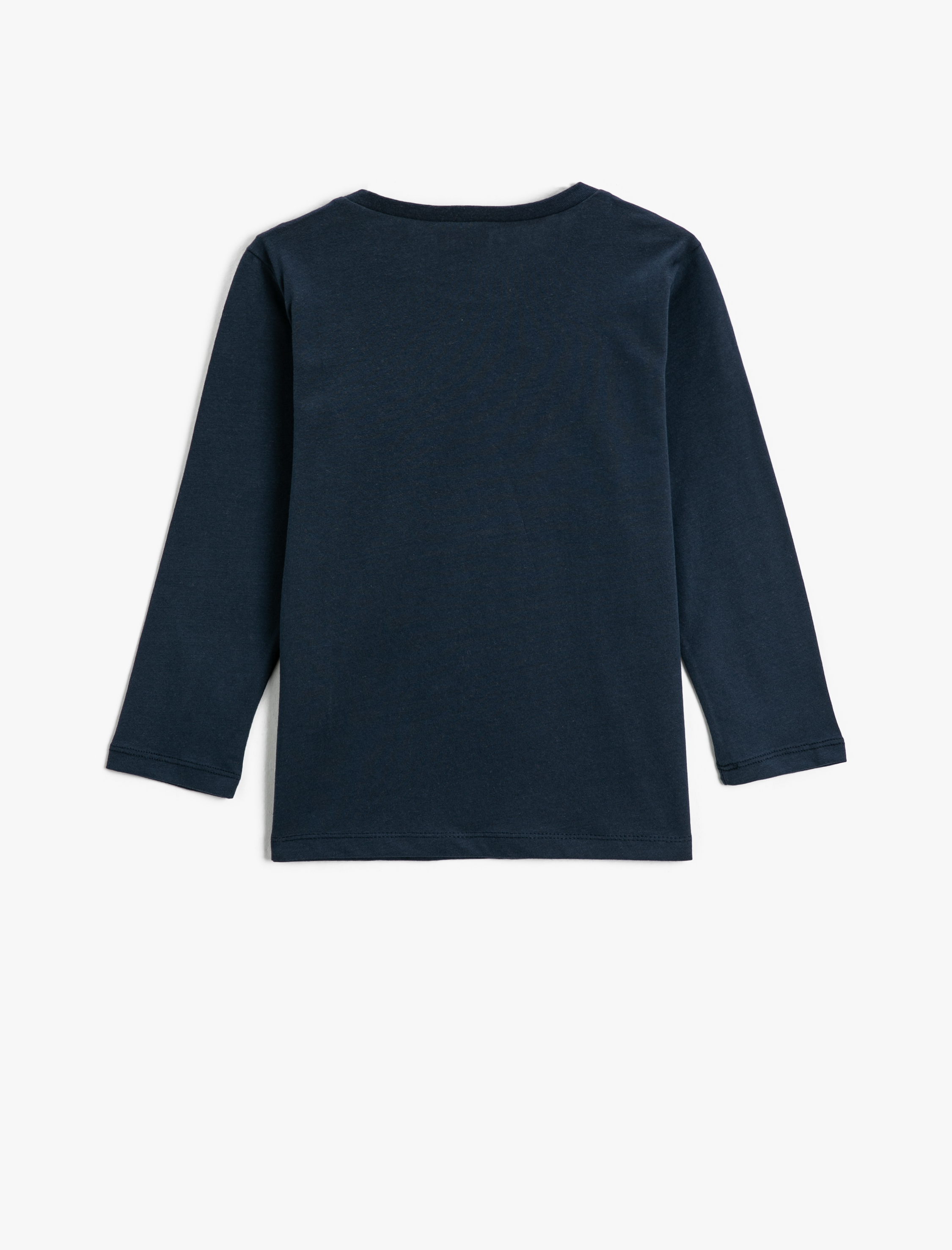  Erkek Çocuk Dinozor Baskılı Uzun Kollu Tişört Bisiklet Yaka