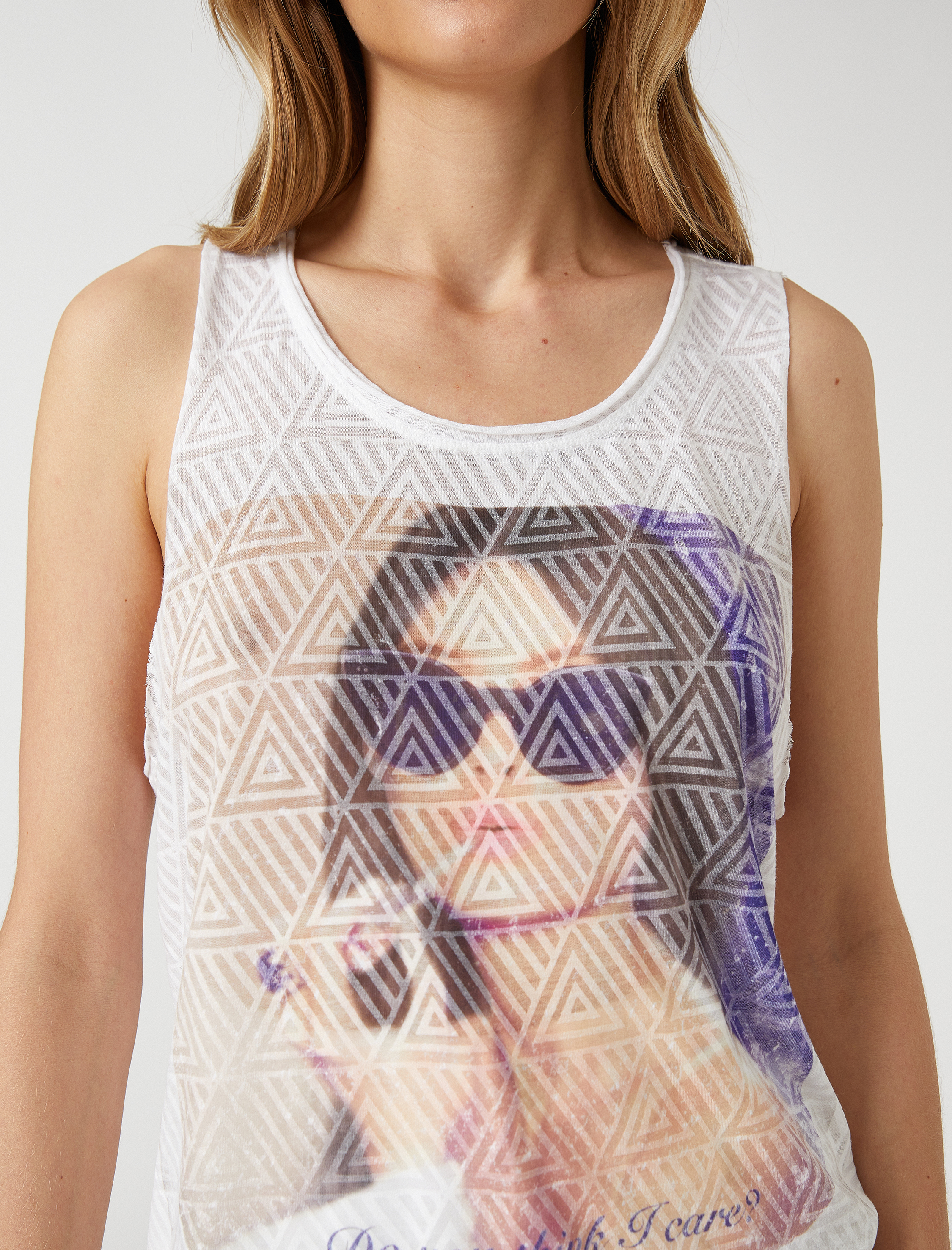   Bisiklet Yaka Atlet Baskılı