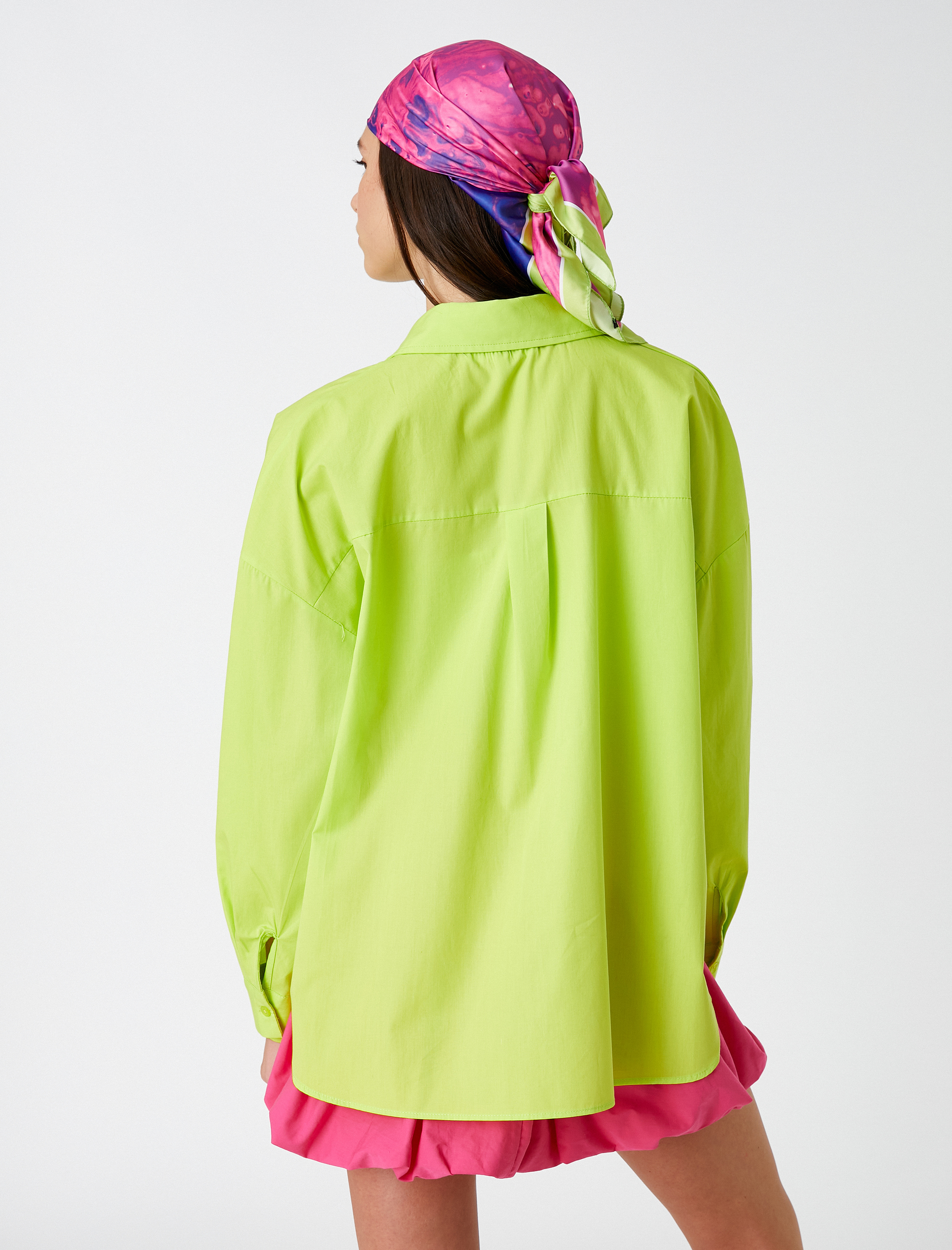   Pamuklu Cepli Gömlek Uzun Kollu