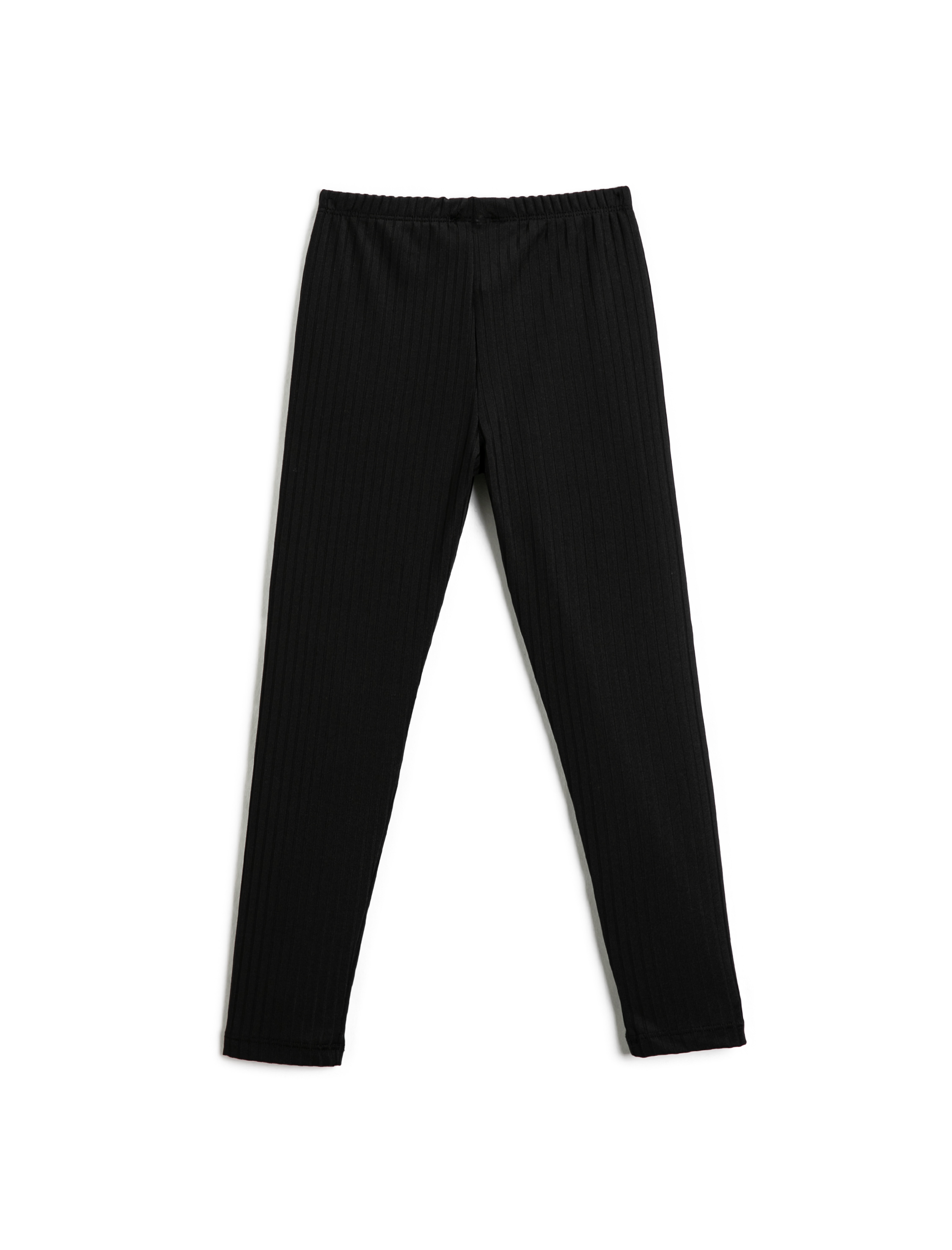  Kız Çocuk Basic Tayt Beli Lastikli