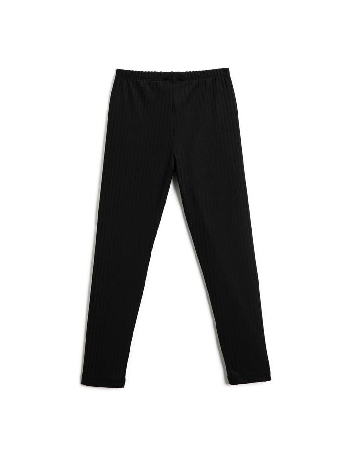 Kız Çocuk Basic Tayt Beli Lastikli