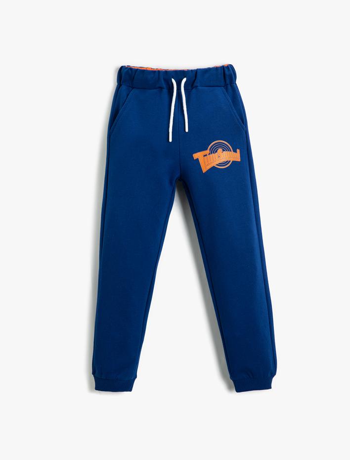 Erkek Çocuk Space Jam Jogger Eşofman Altı Lisanslı Beli Bağlamalı Cepli