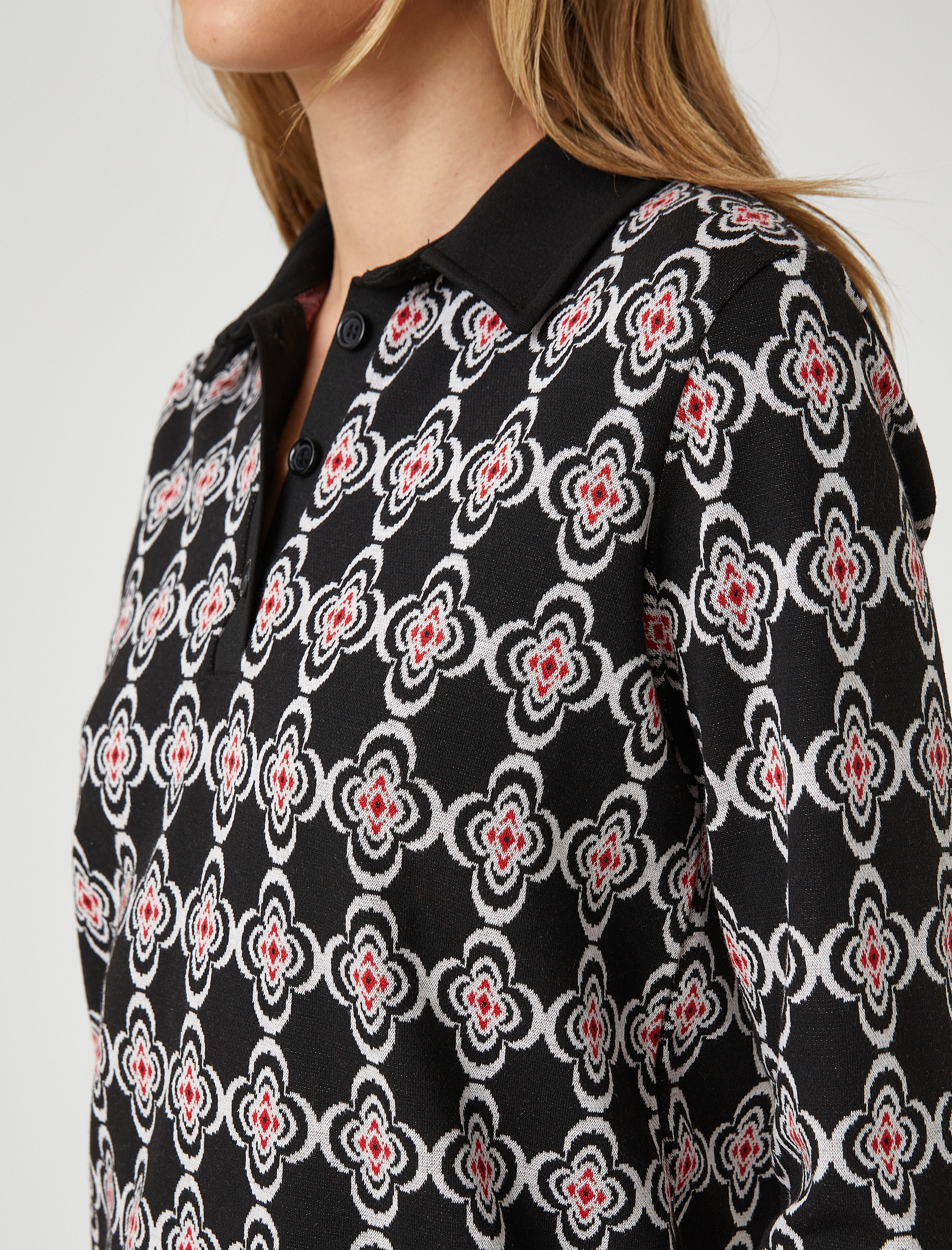   Polo Yaka Tişört Uzun Kollu