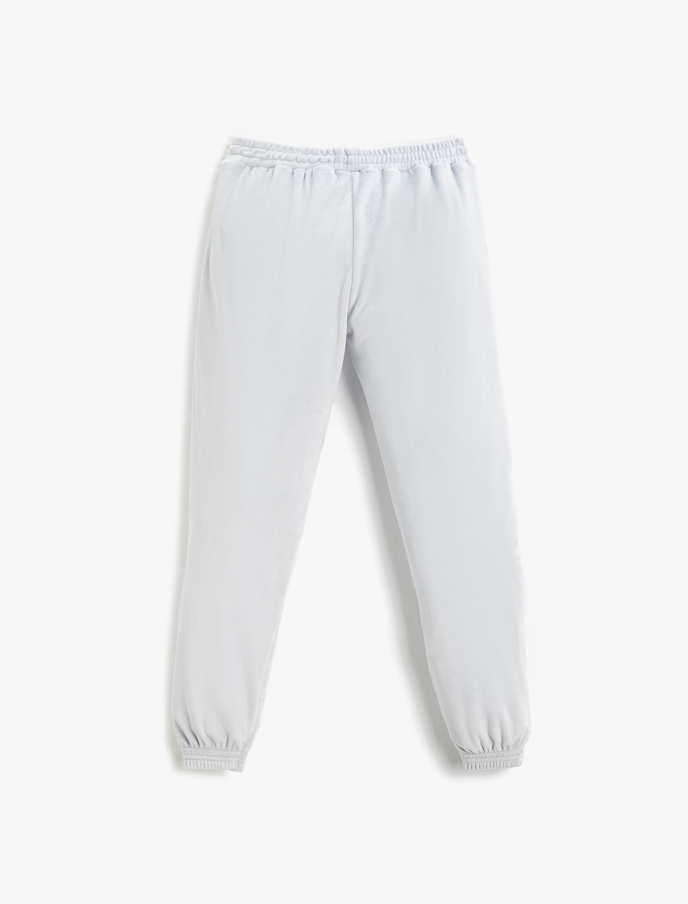  Kız Çocuk Kadife Jogger Eşofman Altı Beli Lastikli