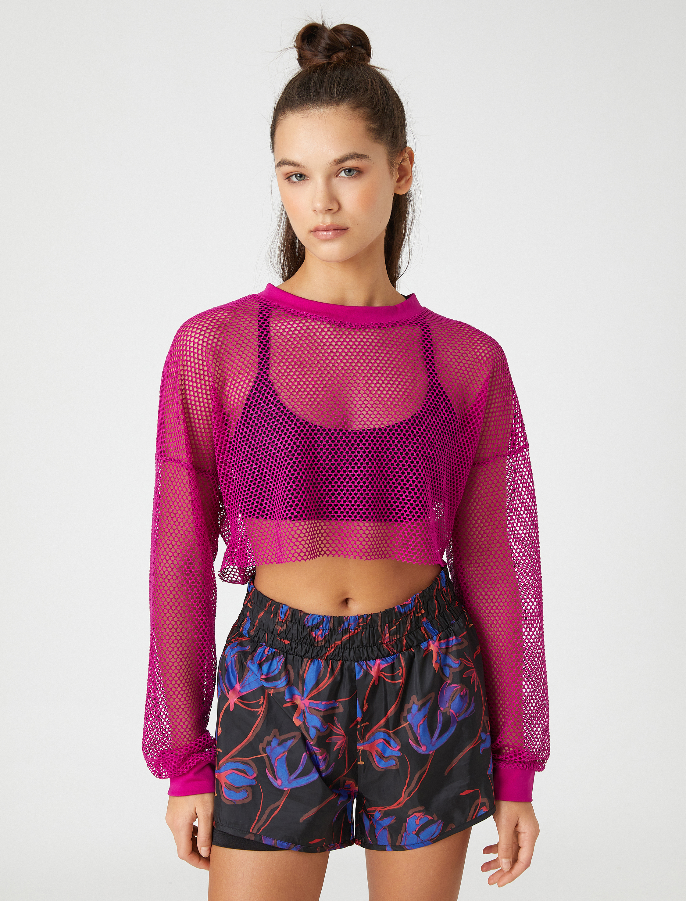   Crop File Spor Sweatshirt