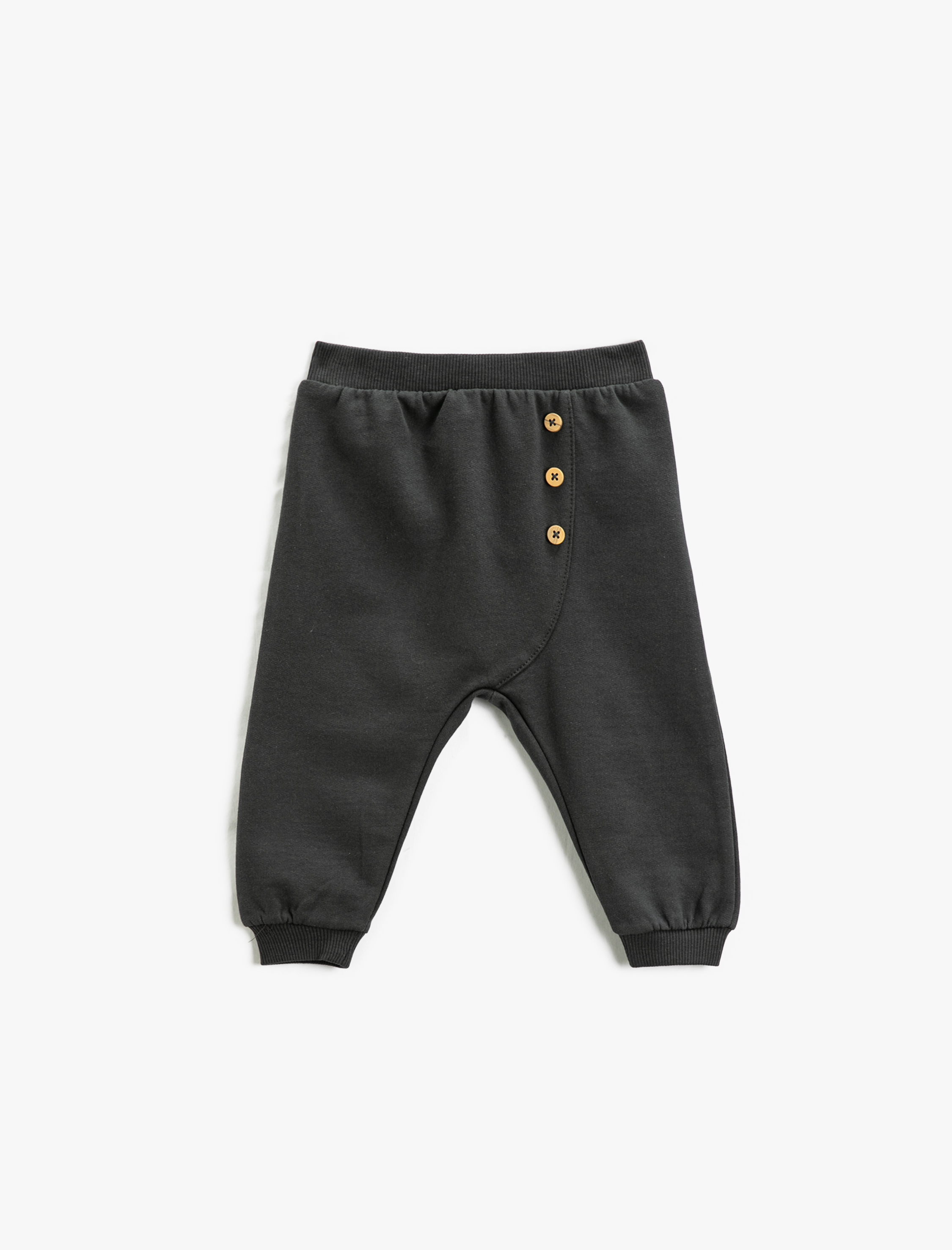  Erkek Bebek Jogger Eşofman Altı Düğme Detaylı Beli Lastikli