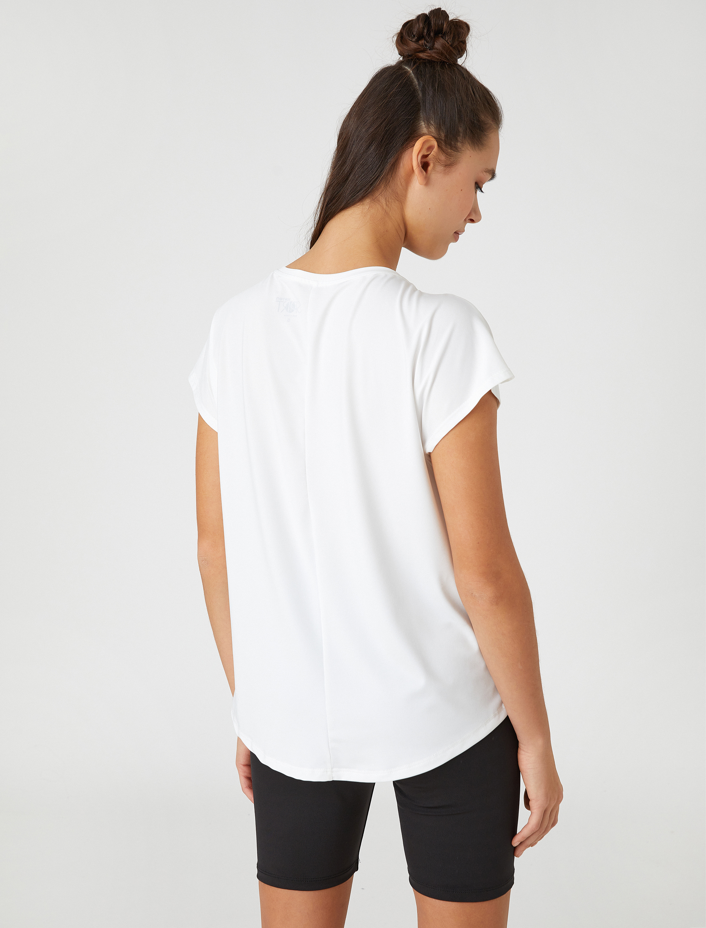   Minimal Baskılı Basic Spor Tişört