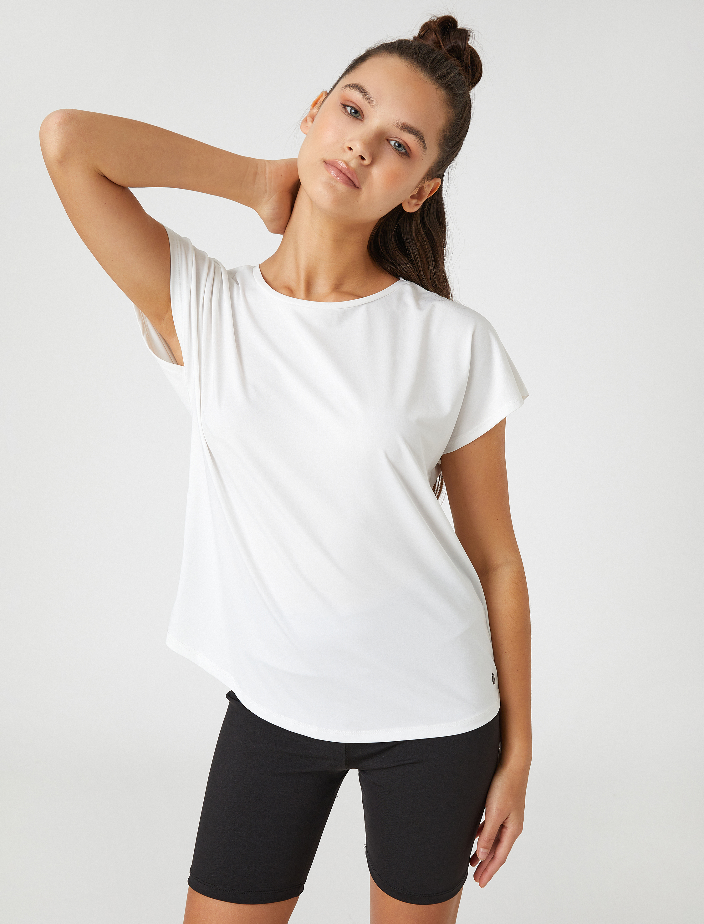   Minimal Baskılı Basic Spor Tişört