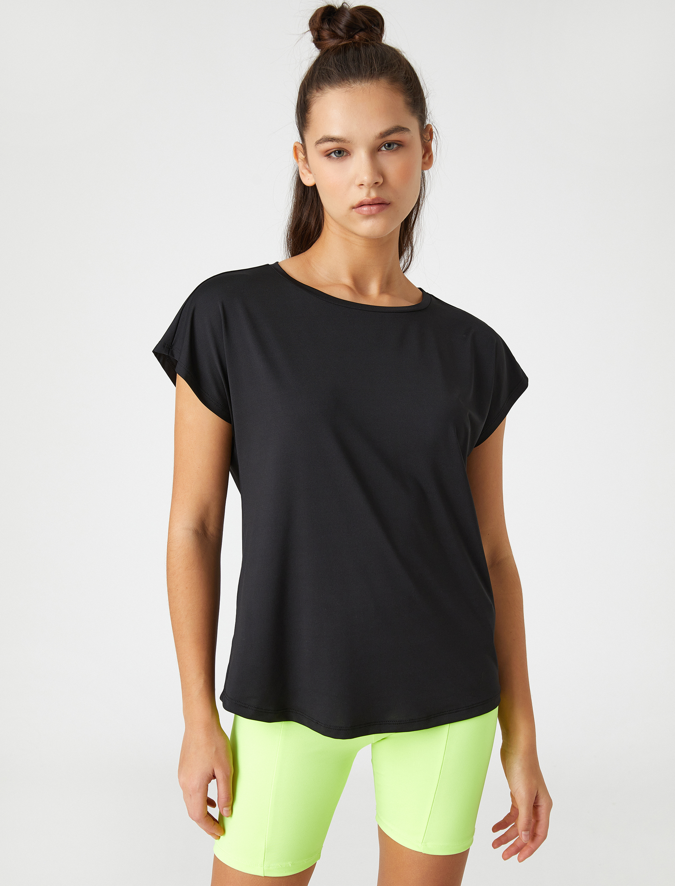   Minimal Baskılı Basic Spor Tişört