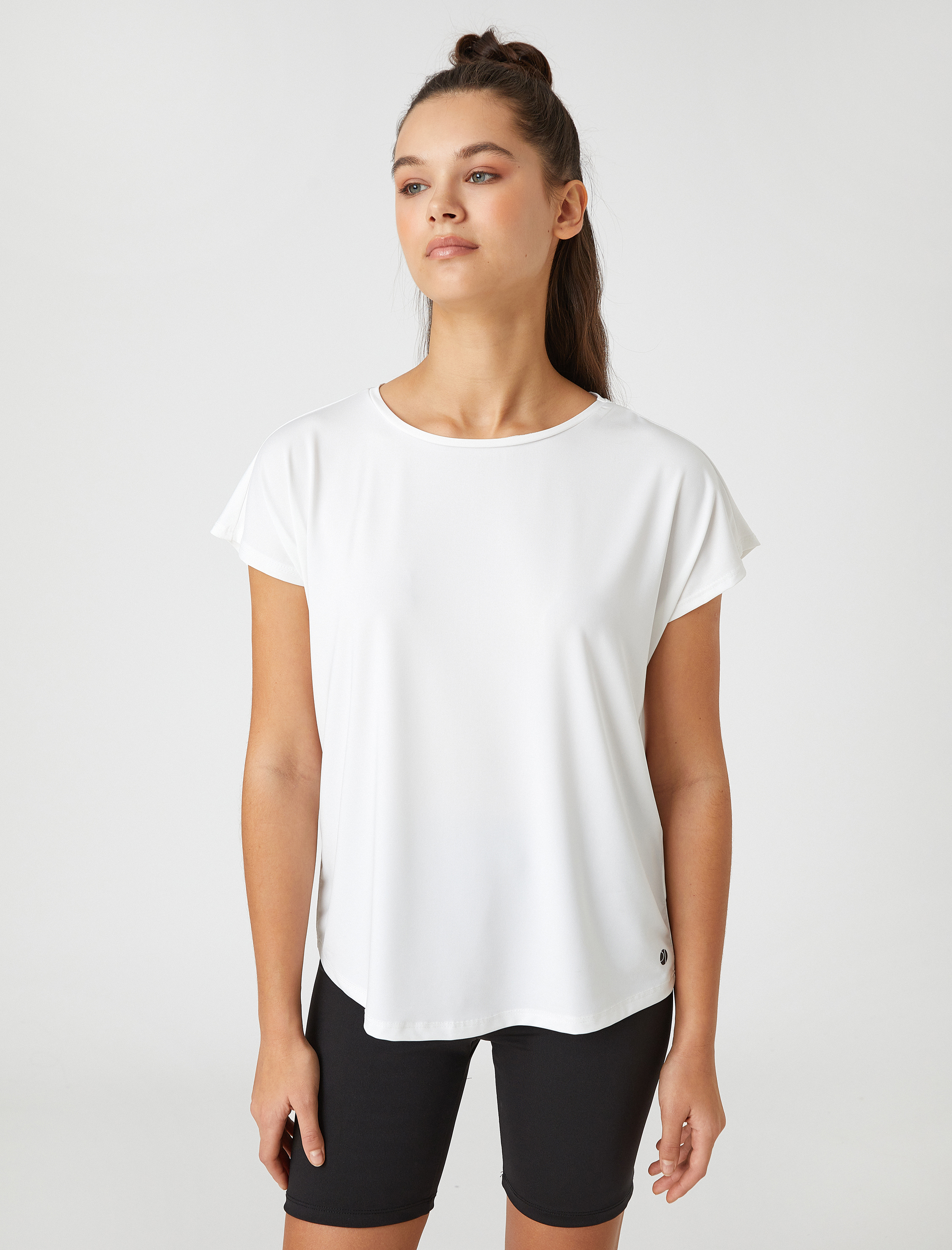   Minimal Baskılı Basic Spor Tişört