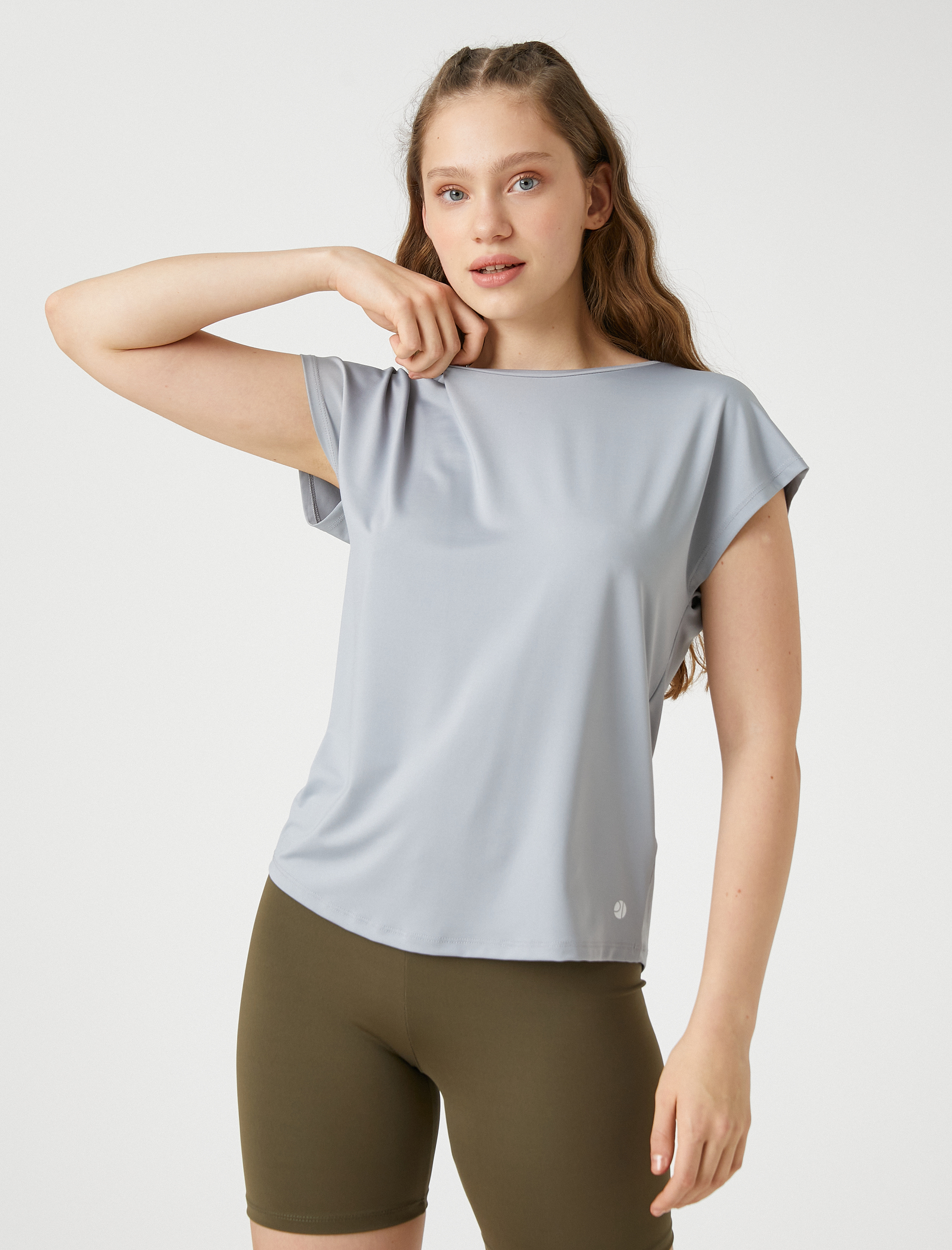   Minimal Baskılı Basic Spor Tişört