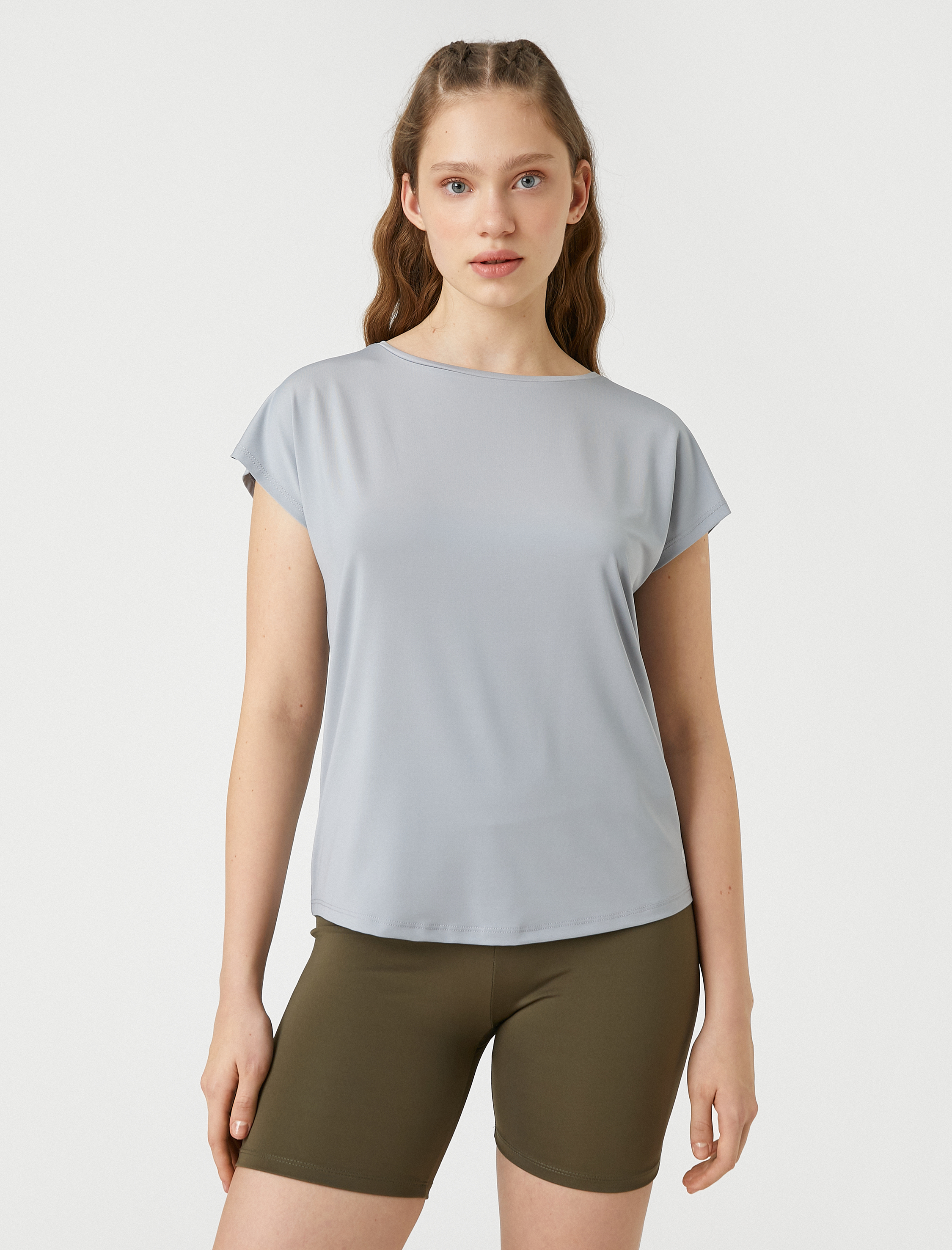   Minimal Baskılı Basic Spor Tişört