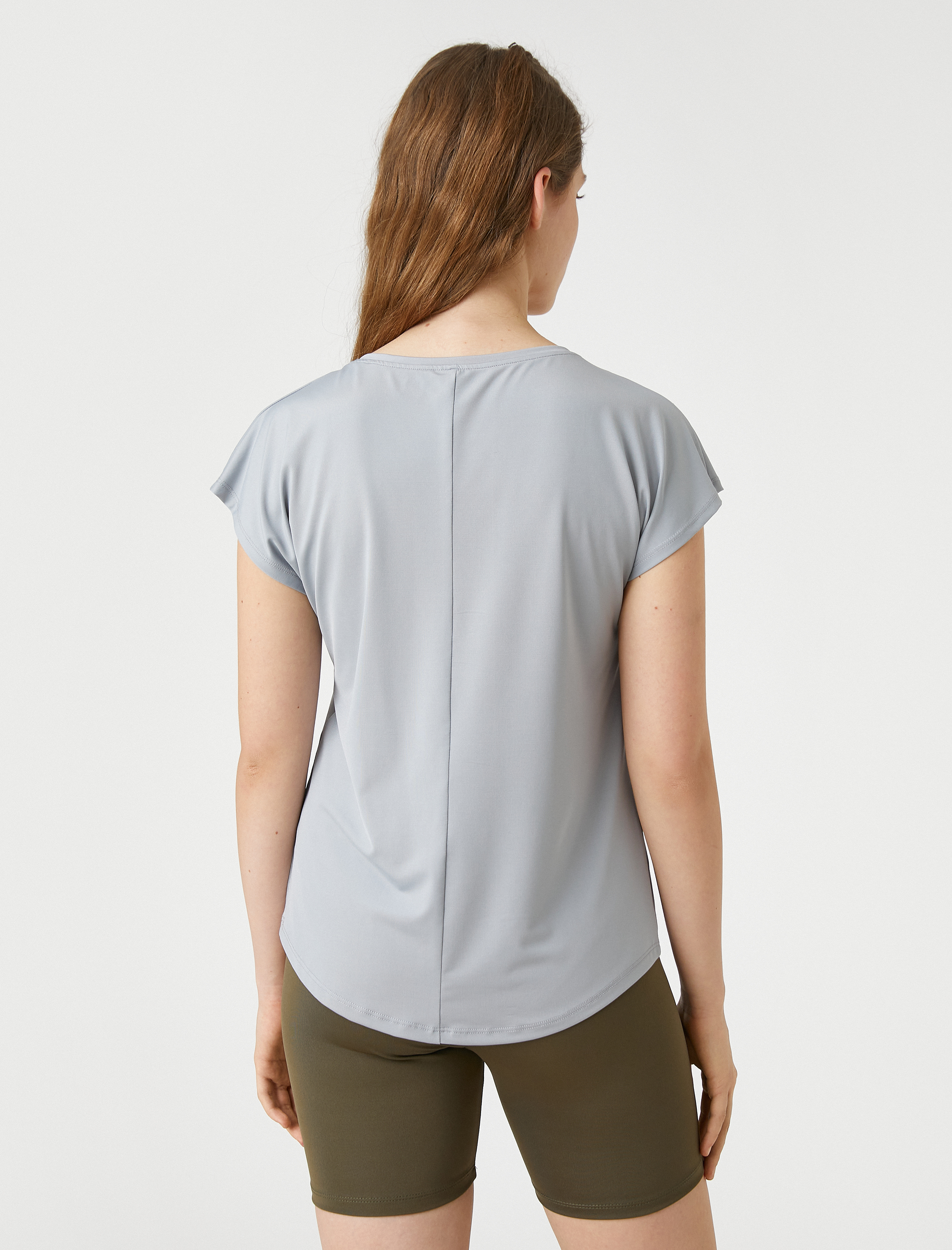   Minimal Baskılı Basic Spor Tişört