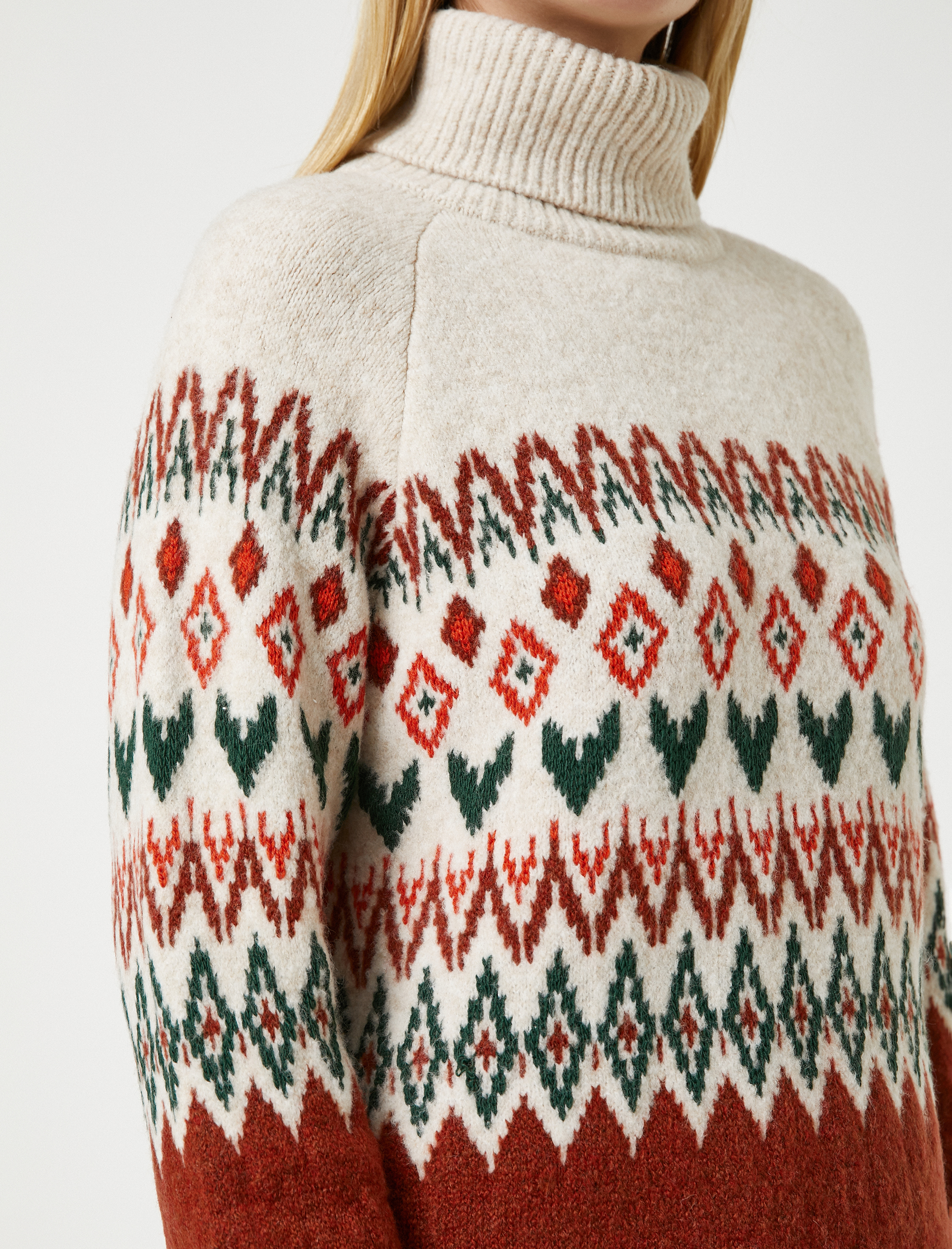   Koton X Şahika Ercümen - Boğazlı Yaka Örgü Kazak