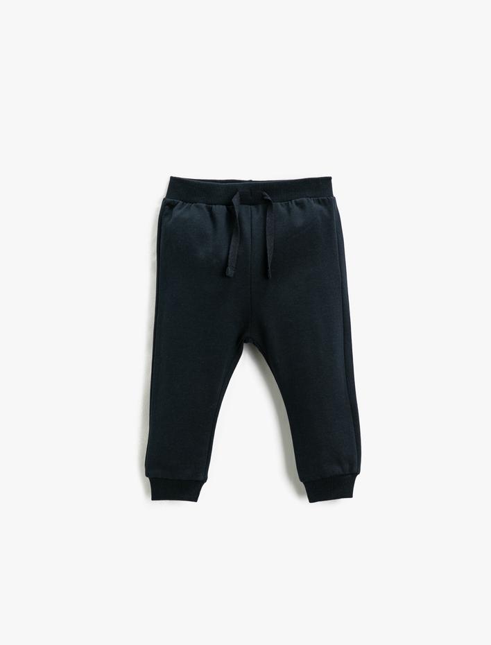 Erkek Bebek Basic Jogger Eşofman Altı Beli Bağlamalı