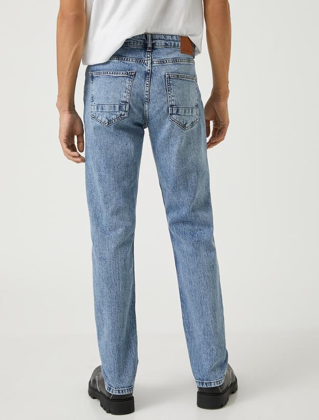   Straight Fit Boru Paça Kot Pantolon - Mark Jean