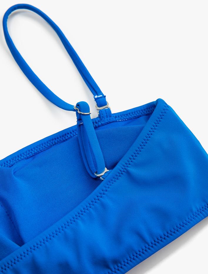  Straplez Bikini Üstü Kaplı Çıkarılabilir İnce Askılı