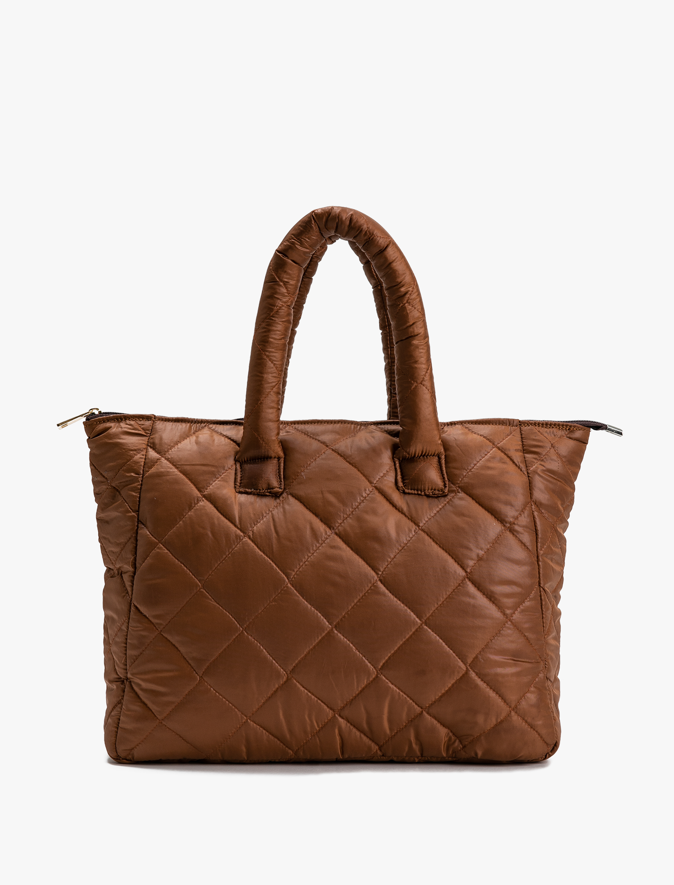  Kadın Fermuarlı Kapitone Büyük Omuz Çantası - Koton X Şahika Ercümen