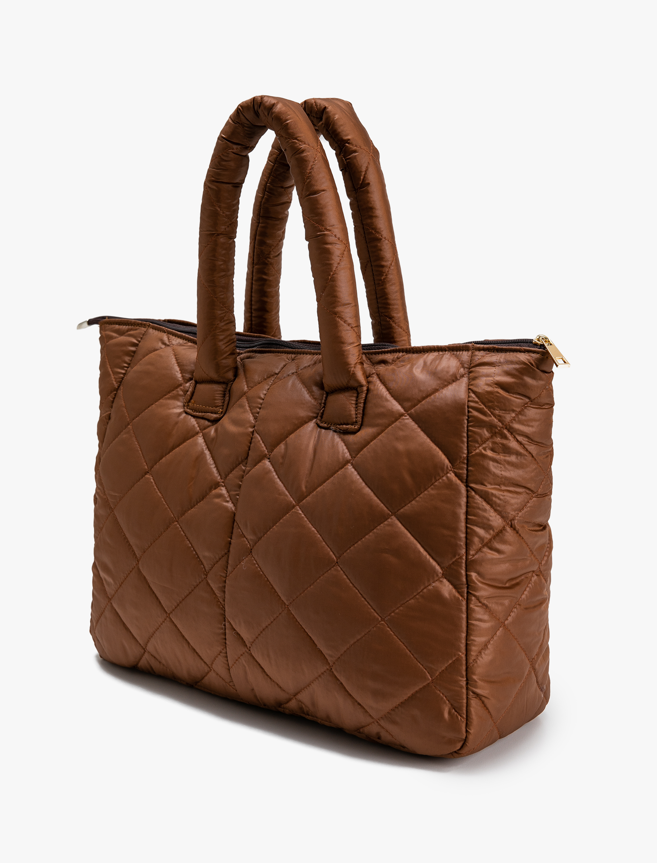  Kadın Fermuarlı Kapitone Büyük Omuz Çantası - Koton X Şahika Ercümen