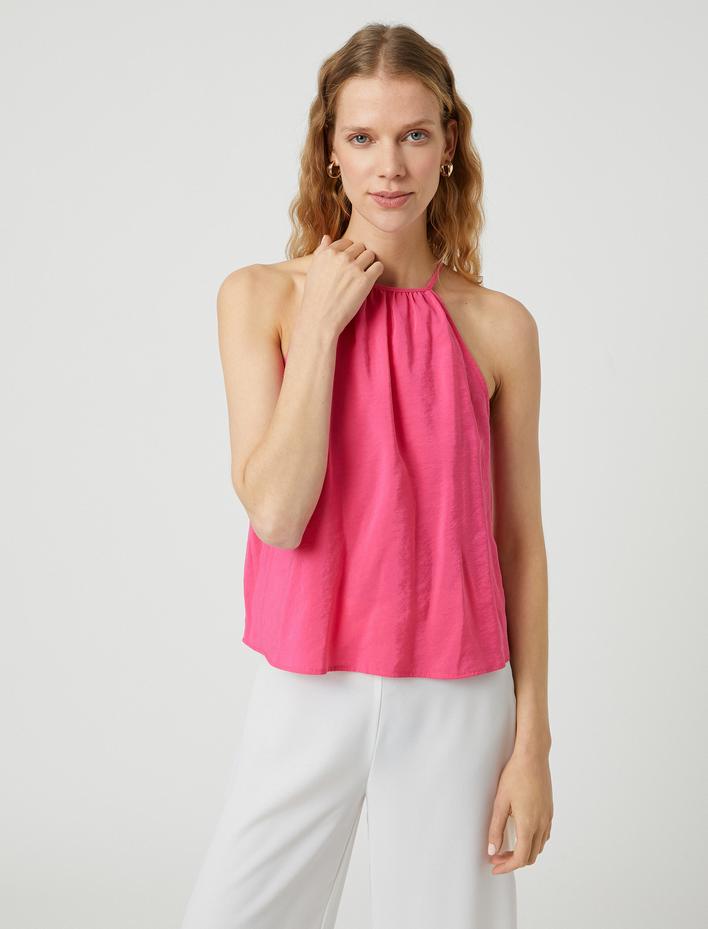  Halter Yaka Atlet Bağlama Detaylı