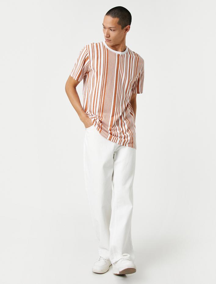  Basic Tişört Bisiklet Yaka Kısa Kollu