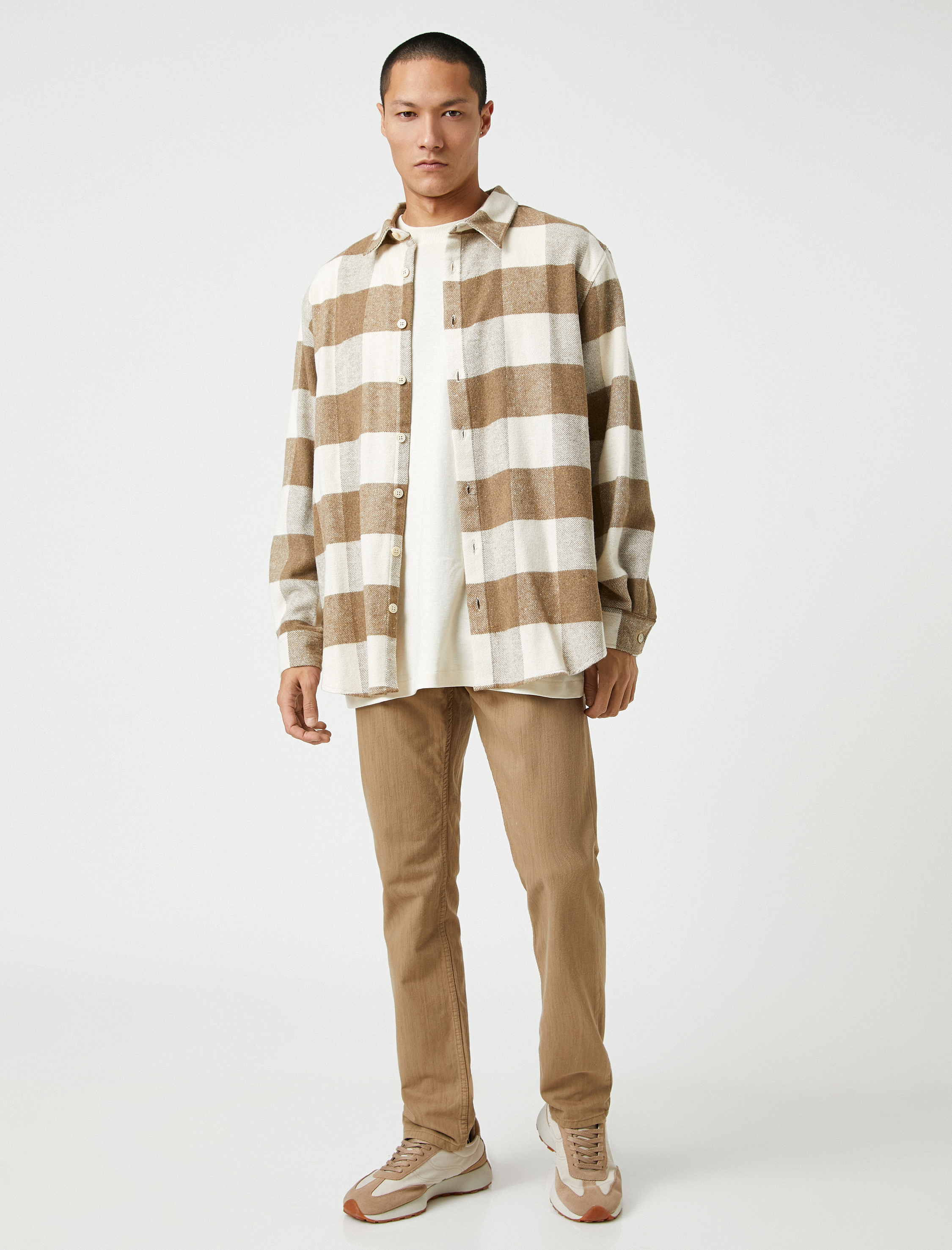   Basic Pantolon Düğme Detaylı Cepli