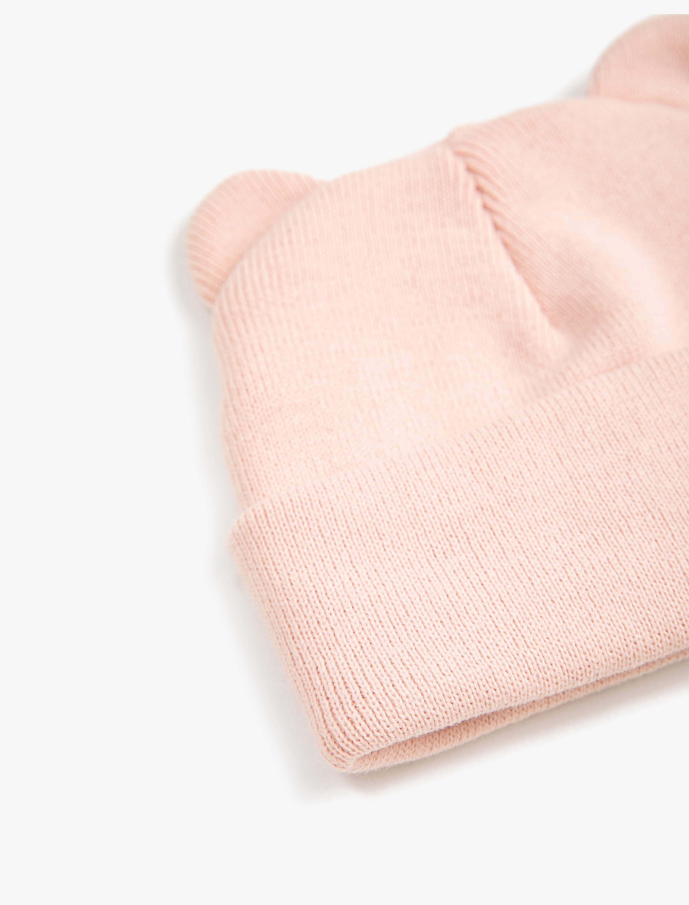 Kız Bebek Kulaklı Örgü Bere