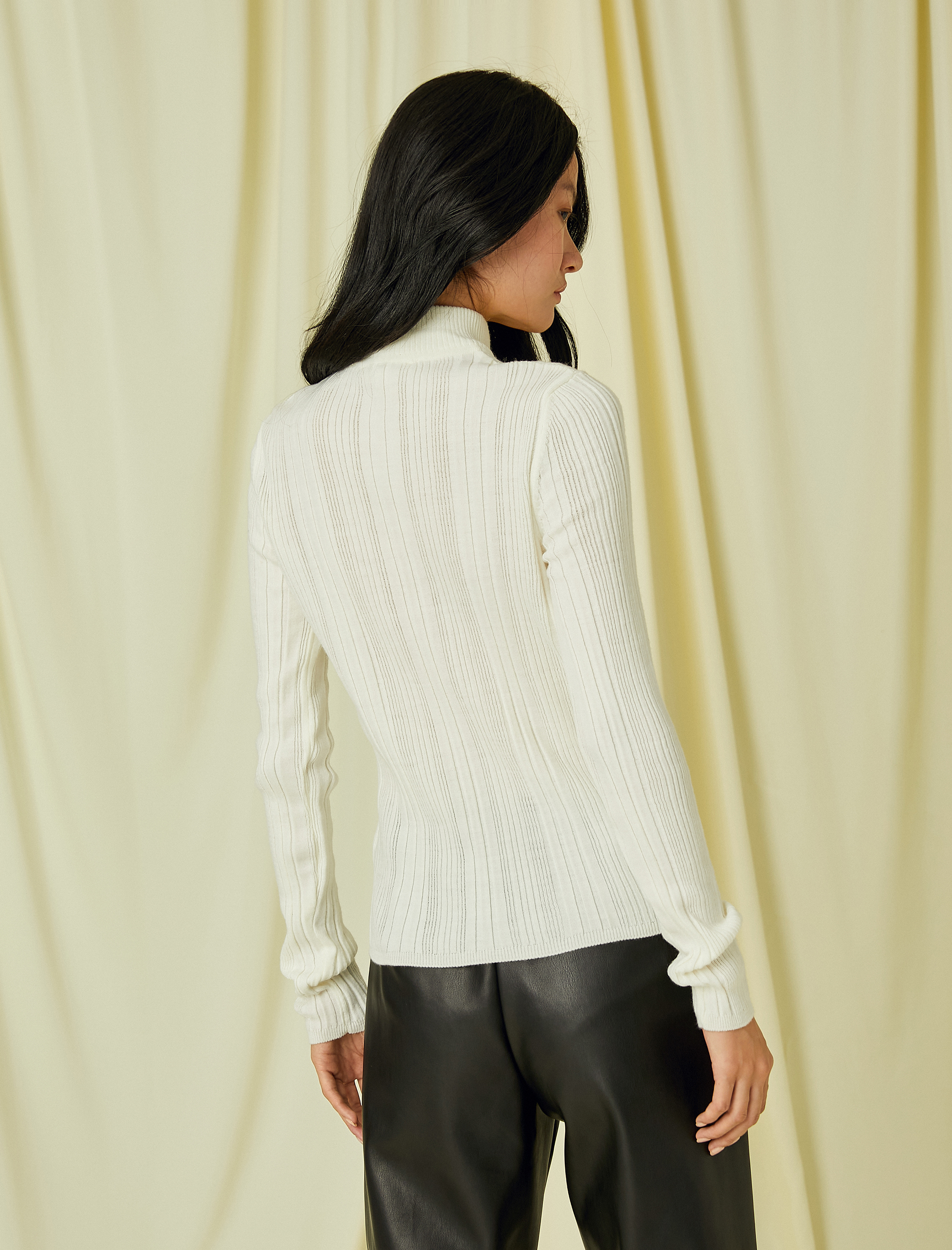   Fermuarlı Basic Hırka Kaşmir Dokulu