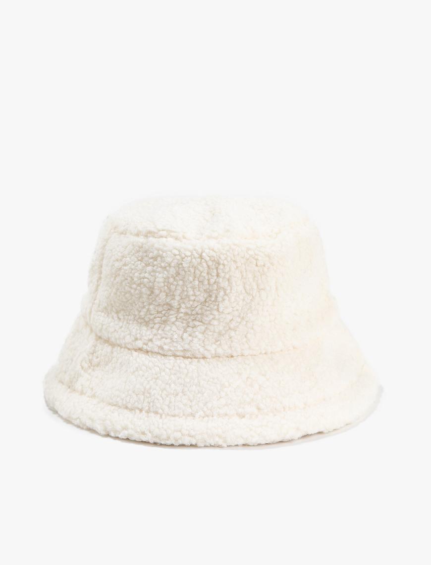  Kadın Peluş Bucket Şapka