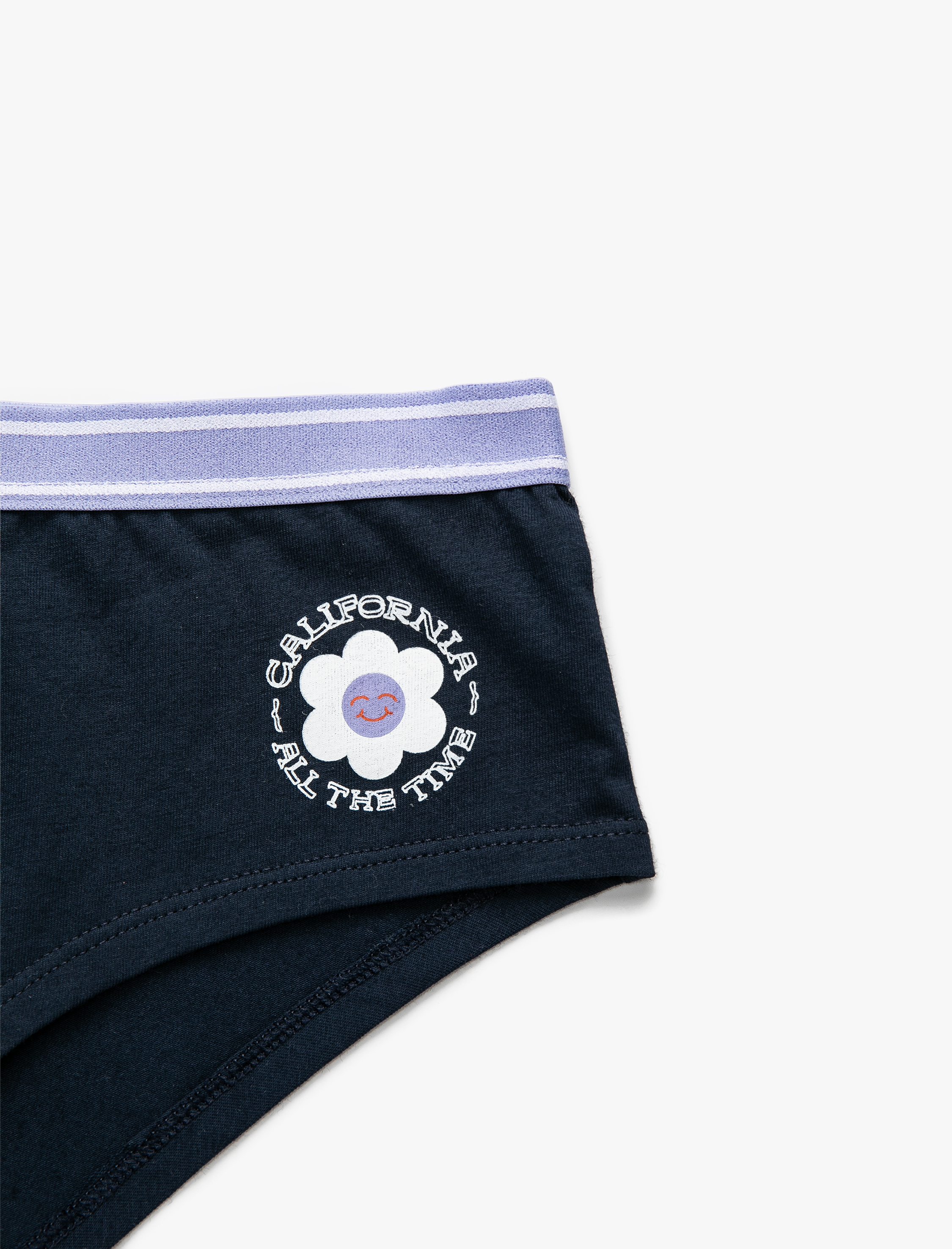   Pamuklu Hipster Külot Minimal Baskılı