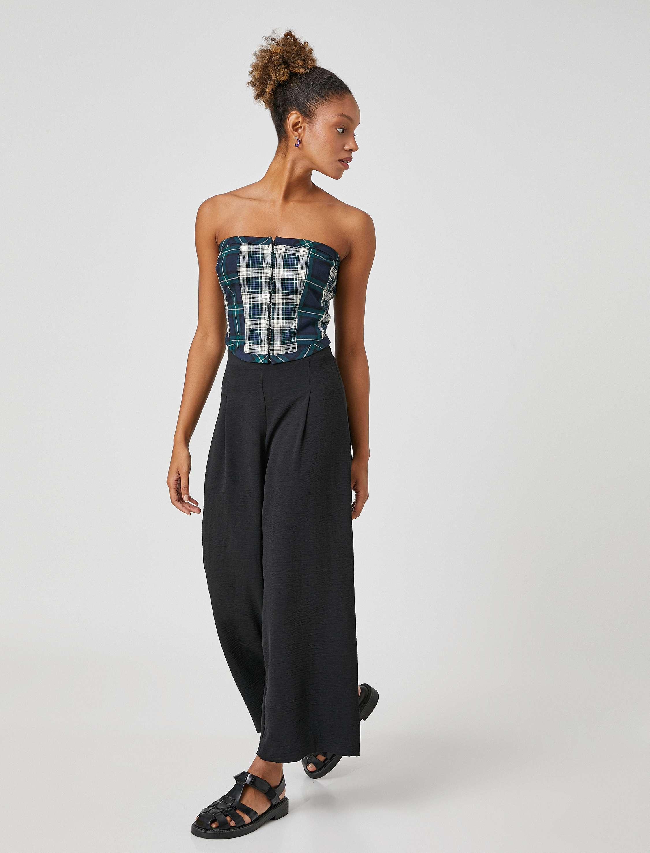   Culotte Pantolon Yüksek Bel