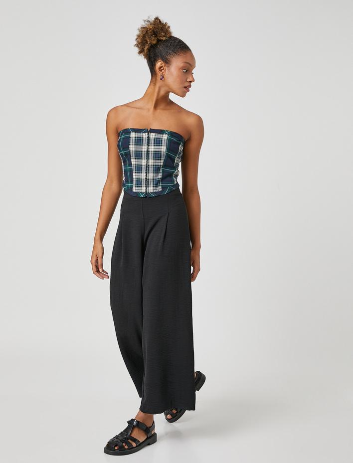  Culotte Pantolon Yüksek Bel