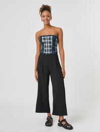 Culotte Pantolon Yüksek Bel