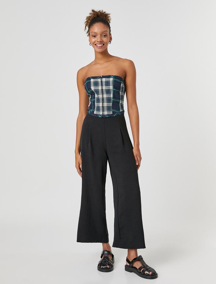  Culotte Pantolon Yüksek Bel