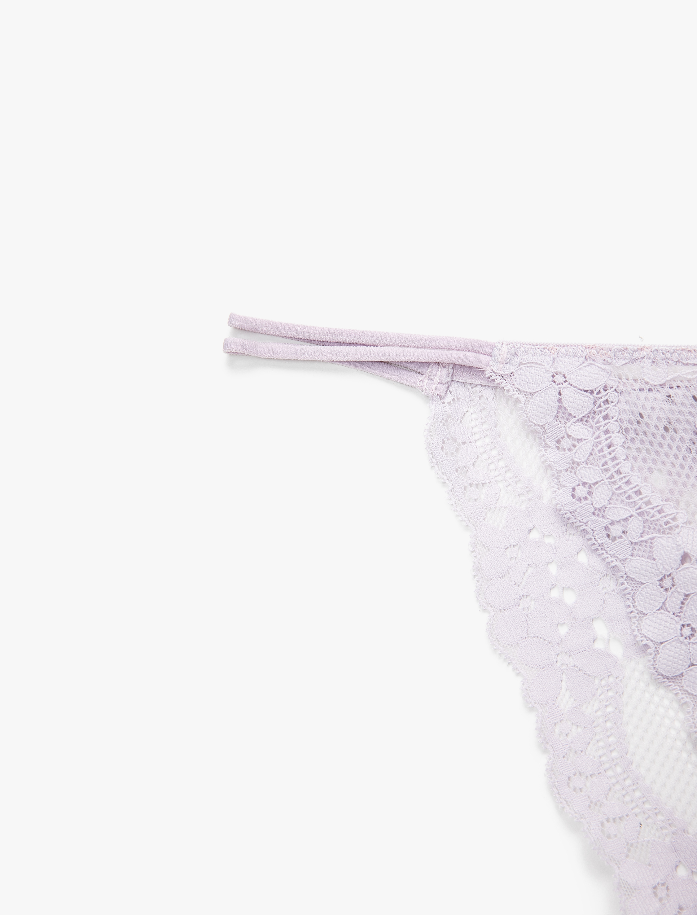   Dantelli Brazilian Külot Çift Biye Detaylı