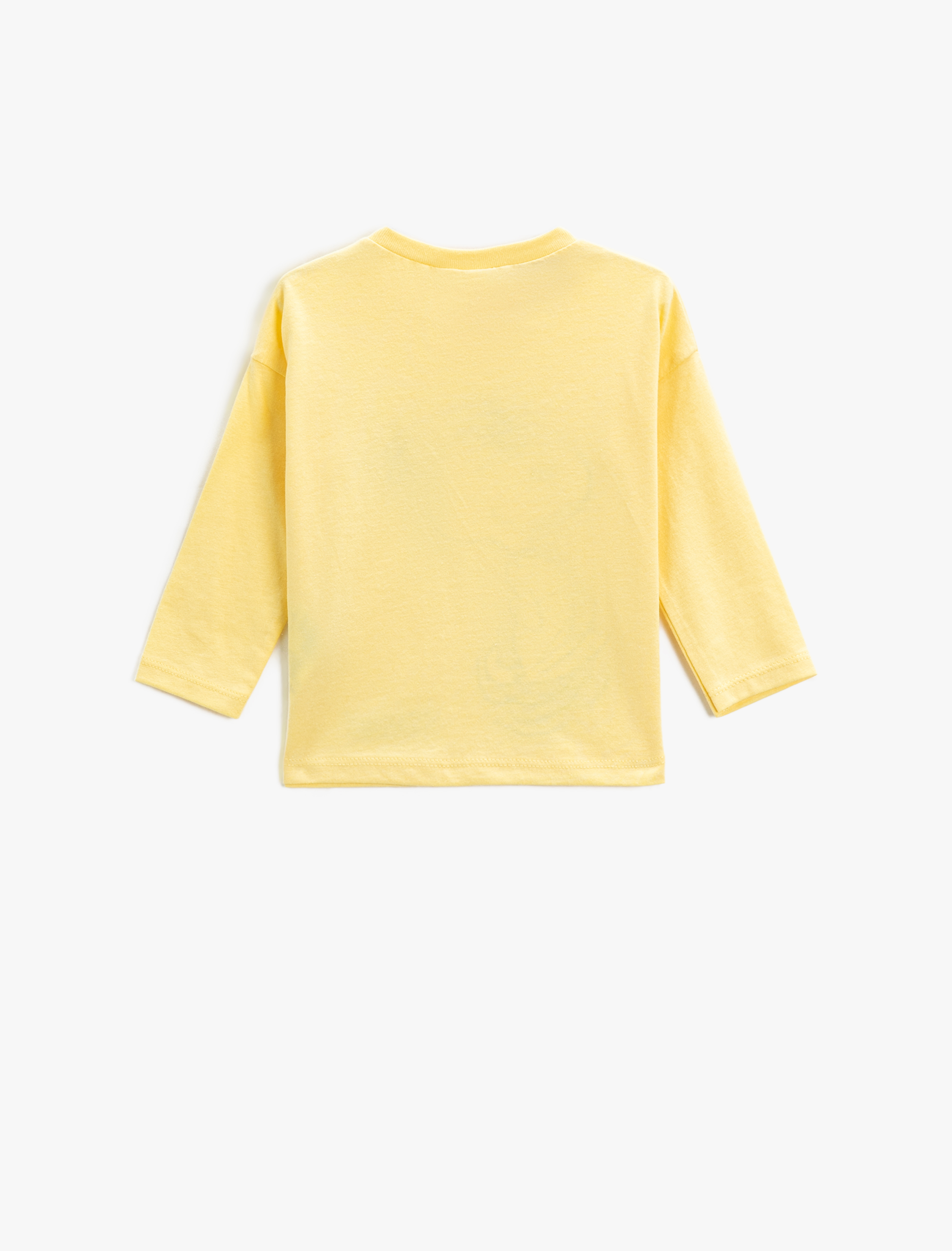  Erkek Bebek Snoopy Baskılı Tişört Lisanslı Uzun Kollu Bisiklet Yaka Pamuklu